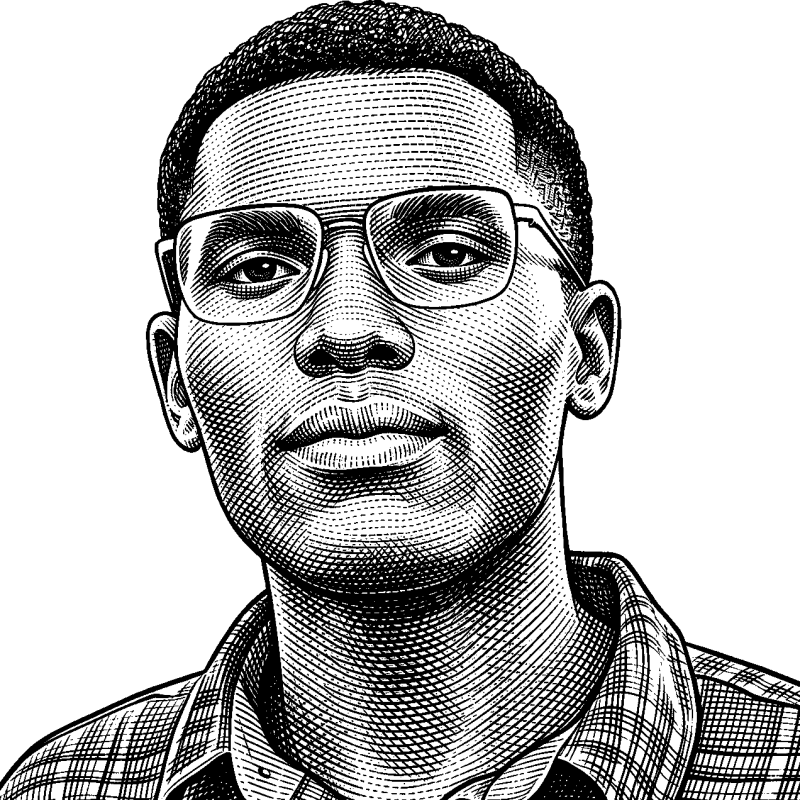 Hedcut portrait of Silvester