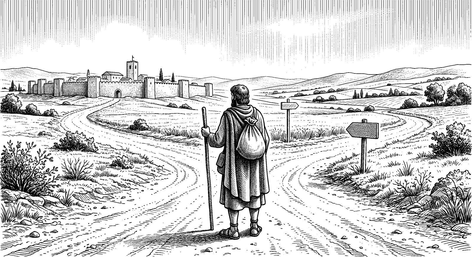 Hedcut illustration of Ancient prophetic and New Testament uses of conversion frame it as a reorientation of life, a turning back toward covenantal fidelity and, in the New Testament, toward Christ. The idea is less about external agreement than a changed direction of the person’s will.