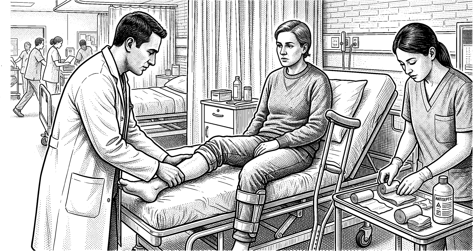Hedcut illustration of Mormon tradition reads Christ’s bodily miracles as a moral measure for medical innovation, emphasizing relief of suffering, restoration of function, and the extension of healthy life rather than using people as means.