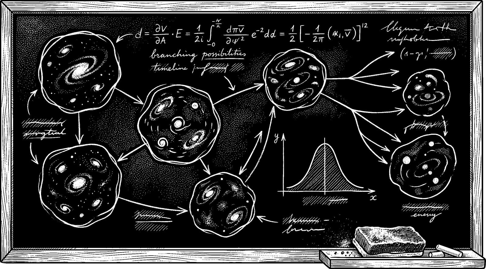 Hedcut illustration of The anthropic principle has been interpreted both as pointing toward design and as supporting selection among many possibilities, with our universe counted as one that happens to be habitable.