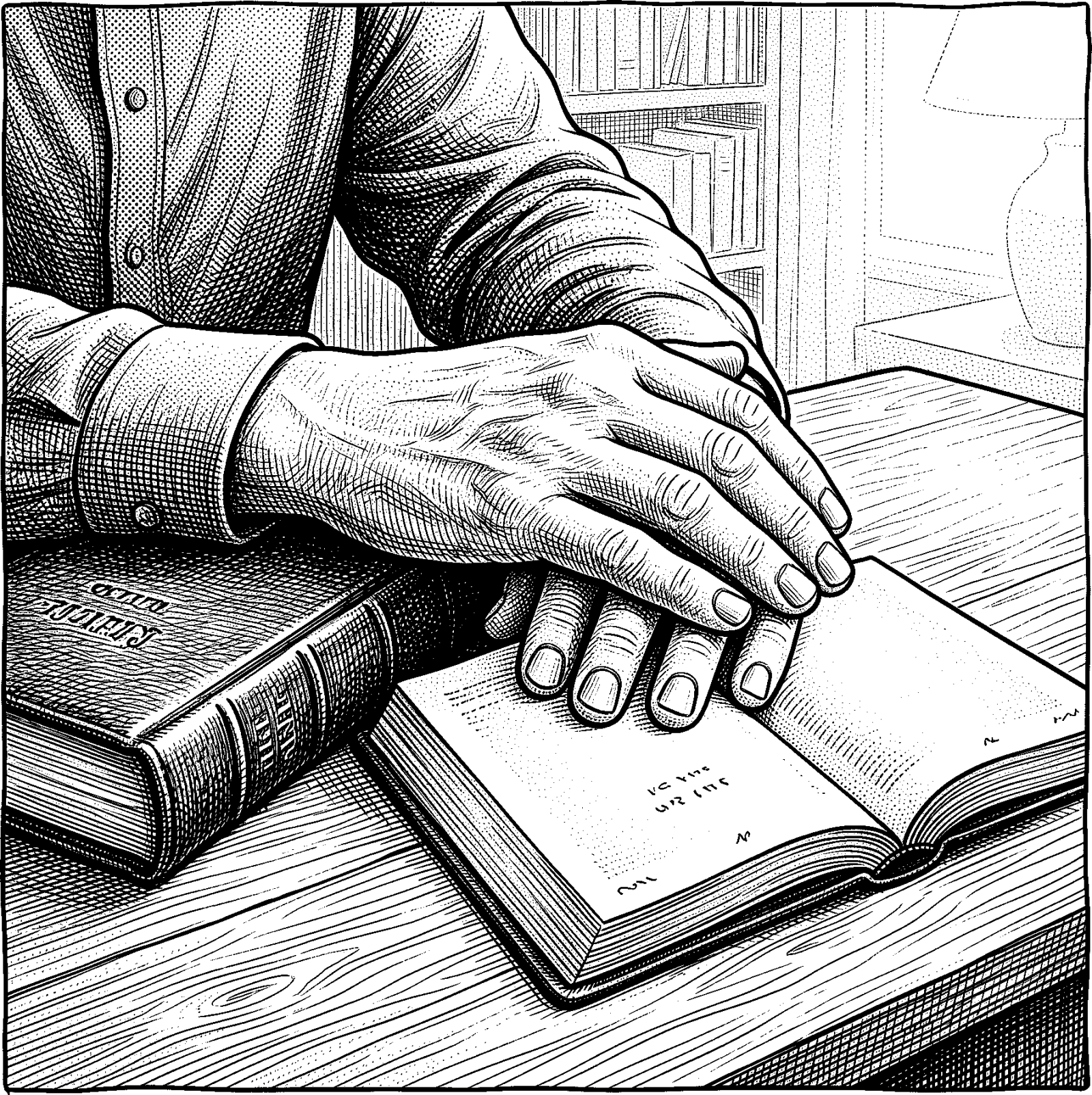 Hedcut illustration of Doctrine and Covenants describes the soul as the union of spirit and body: “the spirit and the body are the soul of man.”