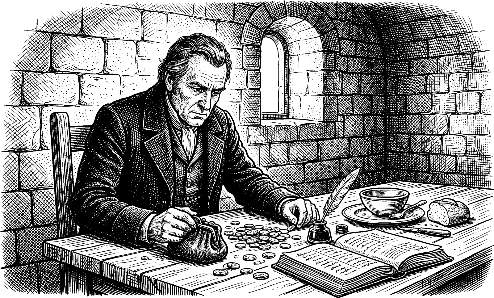 Hedcut illustration of Paul’s “carnal” language draws on a scriptural tradition that treats flesh as the site of misdirected desires, not a neutral feature of embodiment.