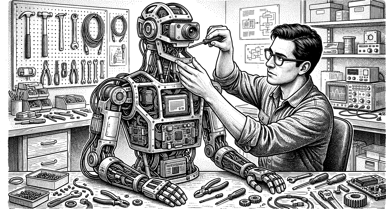Hedcut illustration of The critique of disembodiment insists that any functioning entity requires a material substrate; even when minds are modeled through computation, embodiment remains a condition of existence.