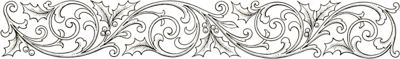 Decorative spacer with Christmas motif