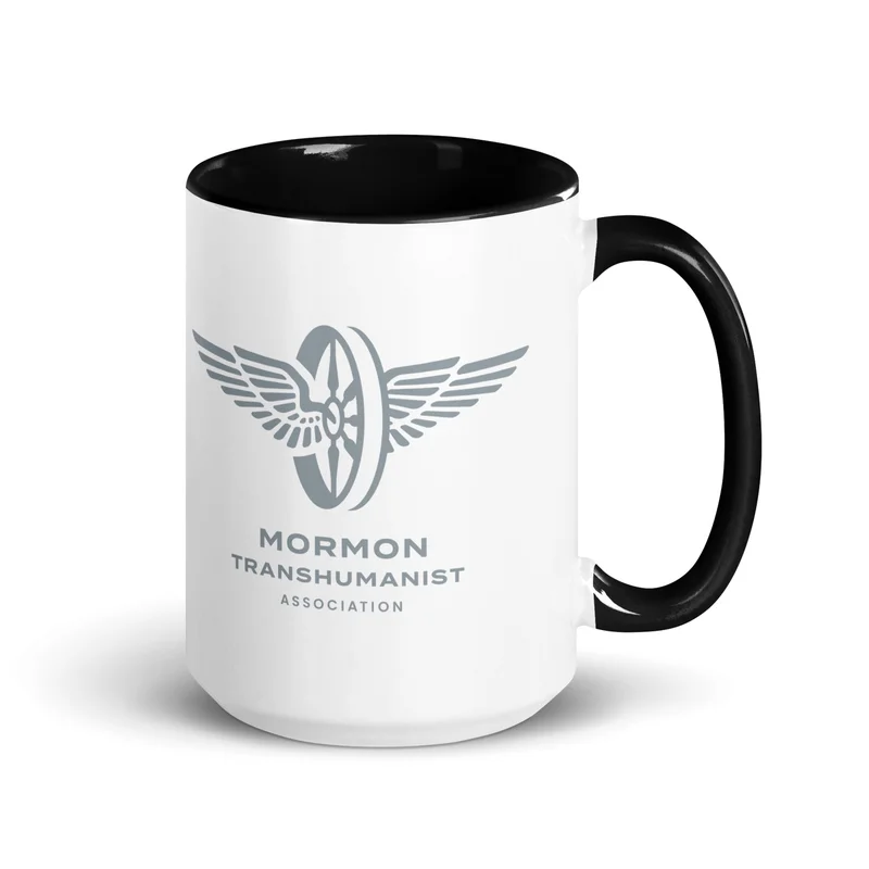 Color Inside Mug in Black with Grey logo