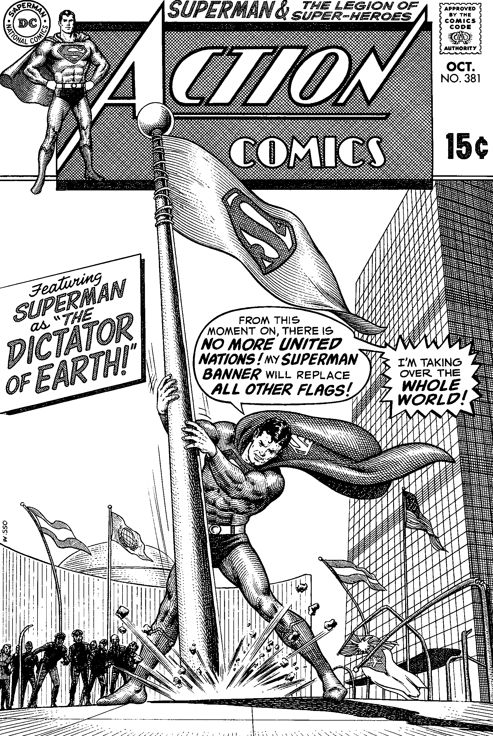 A cover from Superman comic book issue 381